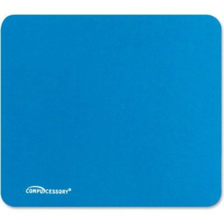 COMPUCESSORY Compucessory 23605 Economy Mouse Pad, Non-Skid Rubber Base, Blue 23605